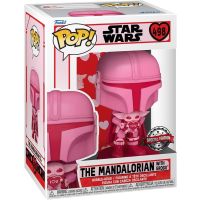 Funko Pop! - Star Wars - The Mandalorian with Grogu (Valentines) - Numero 498
