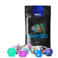 Set di 14 Dadi MINI Casuali - Mystery Misfit Mini Polyhedral Dice (Single Pack with 2 Full Sets)