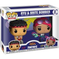Funko Pop! Games - Fortnite - 2 Pack Ryu & Brite Bomber - Street Fighter