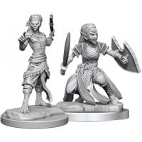 Morfico Gurriero Femmina - 2 Miniature D&D Nolzur's Marvelous W20