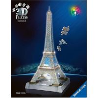 Puzzle 3D Monumenti - Tour Eiffel con Led - 243 Pezzi
