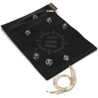 Tappetino e Custodia Roll on a Scroll + Set di 7 Dadi - Nero - Enhance