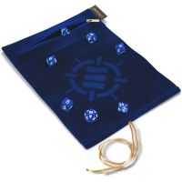 Tappetino e Custodia Roll on a Scroll + Set di 7 Dadi - Blu - Enhance