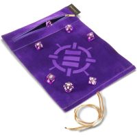 Tappetino e Custodia Roll on a Scroll + Set di 7 Dadi - Viola - Enhance