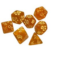 Set di 7 Dadi - Kitten Polyhedral Dice Set Orange