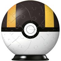 Puzzle Ball 3D - Pokemon - Pokeball Hyperball Nera - 54 Pezzi