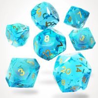 Set di 7 Dadi Deluxe - Crysalix Sharp Edge Resin RPG Dice Set