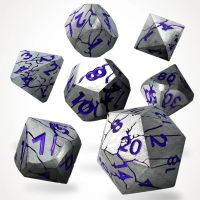 Set di 7 Dadi Deluxe - Echoes in Steel Metal RPG Dice Set