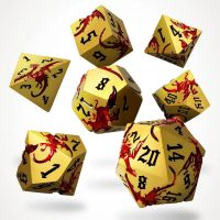 Set di 7 Dadi Deluxe - Wyrmgold metal RPG dice set