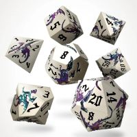 Set di 7 Dadi Deluxe - Elderwyrm Metal RPG Dice Set