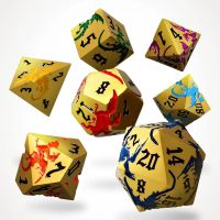 Set di 7 Dadi Deluxe - Aurum Ascension Metal RPG Dice Set