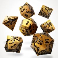 Set di 7 Dadi Deluxe - Ancient Cuprem Metal RPG Dice Set