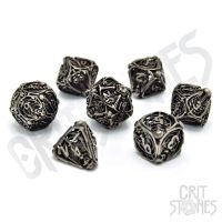 Set di 7 Dadi Deluxe - Soulreaper Hollow Metal RPG Dice Set