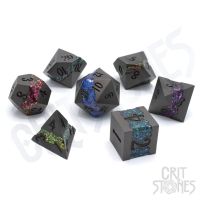 Set di 7 Dadi Deluxe - Spectrum Trails Metal RPG Dice Set
