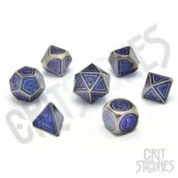 Set di 7 Dadi Deluxe - Paladin's Pledge Metal RPG Dice Set