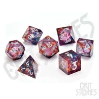Set di 7 Dadi Deluxe - Fey Mist Liquid Core RPG Dice Set