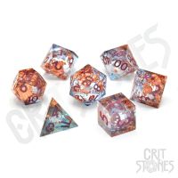 Set di 7 Dadi Deluxe - Seraphic Reverie Liquid Core RPG Dice Set