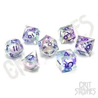Set di 7 Dadi Deluxe - Meridian Mystique Electroplated Liquid Core RPG Dice Set