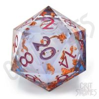 Dado D20 Deluxe 50mm - Seraphic Reverie 50mm Liquid Core D20