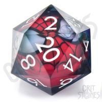 Dado D20 Deluxe 50mm - Spidey 50mm Liquid Core D20