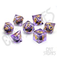 Set di 7 Dadi Deluxe - Poison Dragon's Gaze Floating Eye RPG Dice Set