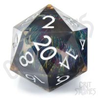 Dado D20 Deluxe 50mm - Spectrum Sentinel 50mm Liquid Core D20