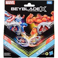 BEYBLADE X – Starter Pack Marvel - Capitan America 4-70GB & Red Hulk 1-80R