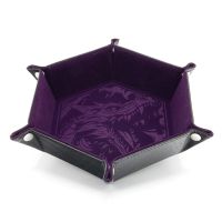 CritStones Foldable Dice Tray - Dragon Skin Edition - Purple