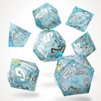 Set di 7 Dadi Deluxe - Flux Fortune Liquid Core RPG Dice Set