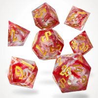 Set di 7 Dadi Deluxe - Bloodstone Relics Liquid Core RPG Dice Set