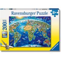 Puzzle Vista del Mondo dall'Alto - 200 Pezzi XXL