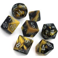 Set di Dadi Gemini (Nero, Oro, Argento)