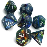 Set di Dadi Festive (Verde, Argento)