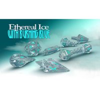 Set di Dadi Hero Wizard (Ethereal Ice, Burning Blue)