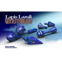 Set di Dadi Hero Wizard (Lapis Lazuli, Glittering Gold)