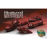 Set di Dadi Hero Wizard (Heartwood, Moonsilver)