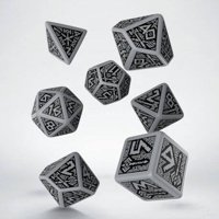 Set di Dadi Dwarven (Grigio, Nero)