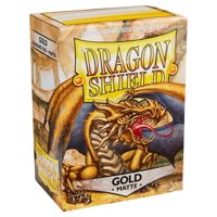 100 Bustine Standard Dragon Shield Matte Sleeves - GOLD