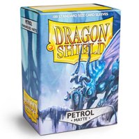 100 Bustine Standard Dragon Shield Matte Sleeves - PETROL