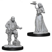 Pathfinder - Deep Cuts Miniatures - Merchants (serving girl, merchant)
