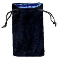 Sacchetto Grande Velluto Nero Seta (BLU)