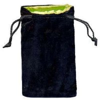 Sacchetto Grande Velluto Nero Seta (ORO)