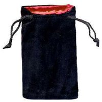 Sacchetto Grande Velluto Nero Seta (ROSSO)