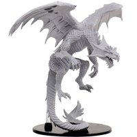 Pathfinder - Deep Cuts Miniatures - Gargantuan White Dragon