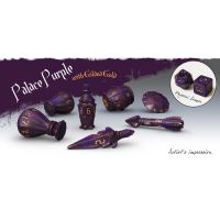 Set di Dadi Hero Rogue (Palace Purple, Gilded Gold)
