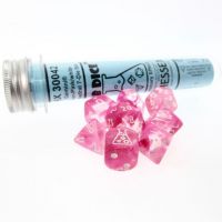 Set di Dadi Lab Dice - Gemini (Trasparente, Rosa, Bianco)