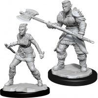 Nolzur's Marvelous Miniatures - Orc Female Barbarian