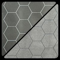 Battlemat (60x66) - Esagoni Nero-Grigio