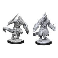 Nolzur's Marvelous Miniatures - Lizardfolk Barbarian & Lizardfolk Cleric