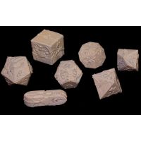 Set di Dadi Poly-Dwarfs Raw Resin